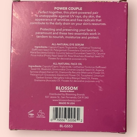 Blossom All-Natural Eye Serum & Face Oil Gift Set - Beauty in Bloom 🌺 - Picture 2 of 5